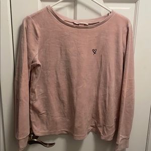 VICTORIA’s Secret split back velvet pj top size S